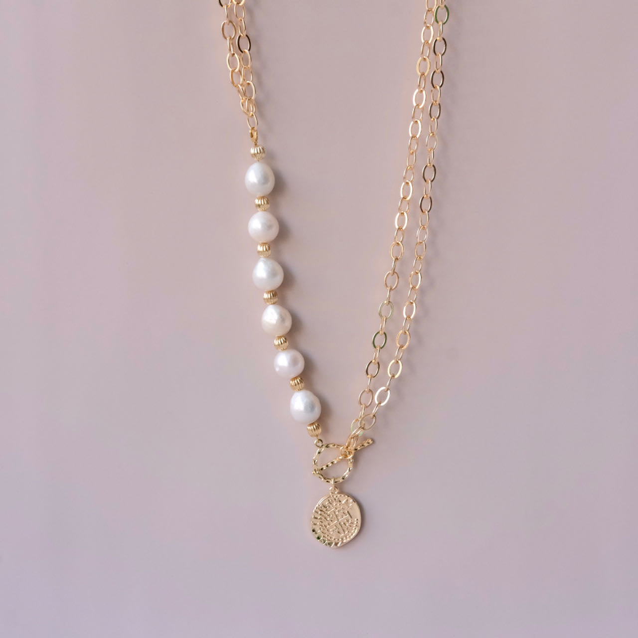 collar de perlas con cadena collar de perlas