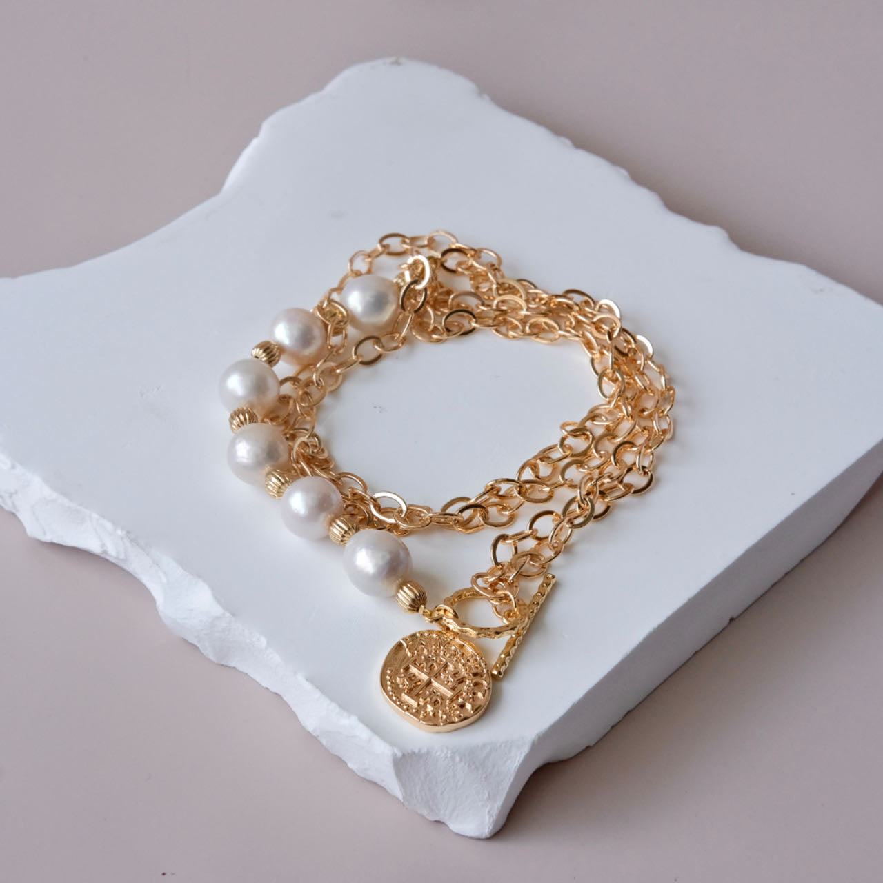 collar de perlas con cadena collar de perlas