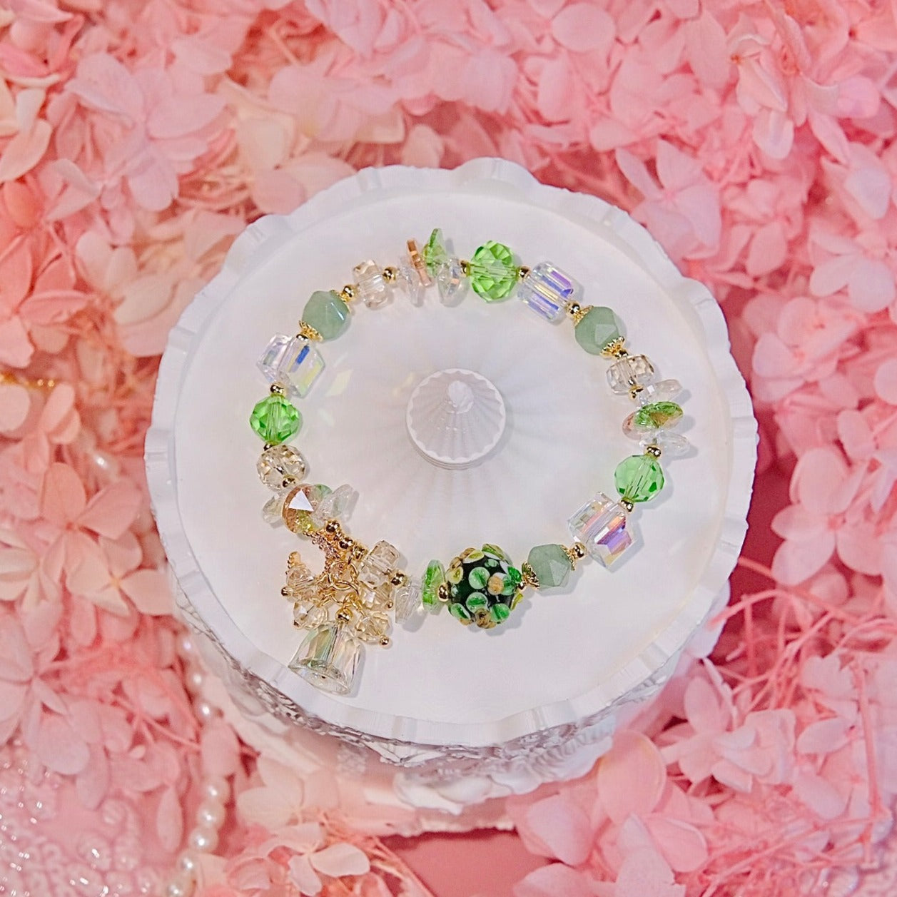 flower in summer beads bracelet Fashion women jewelry beads