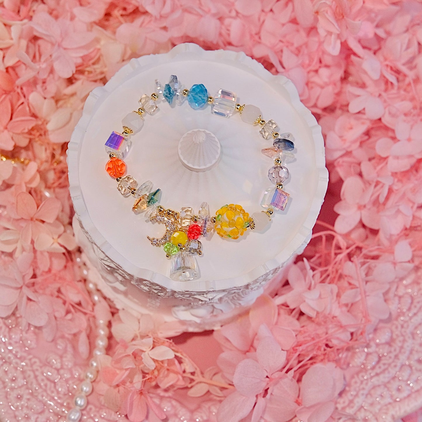 flower in summer beads bracelet Fashion women jewelry beads