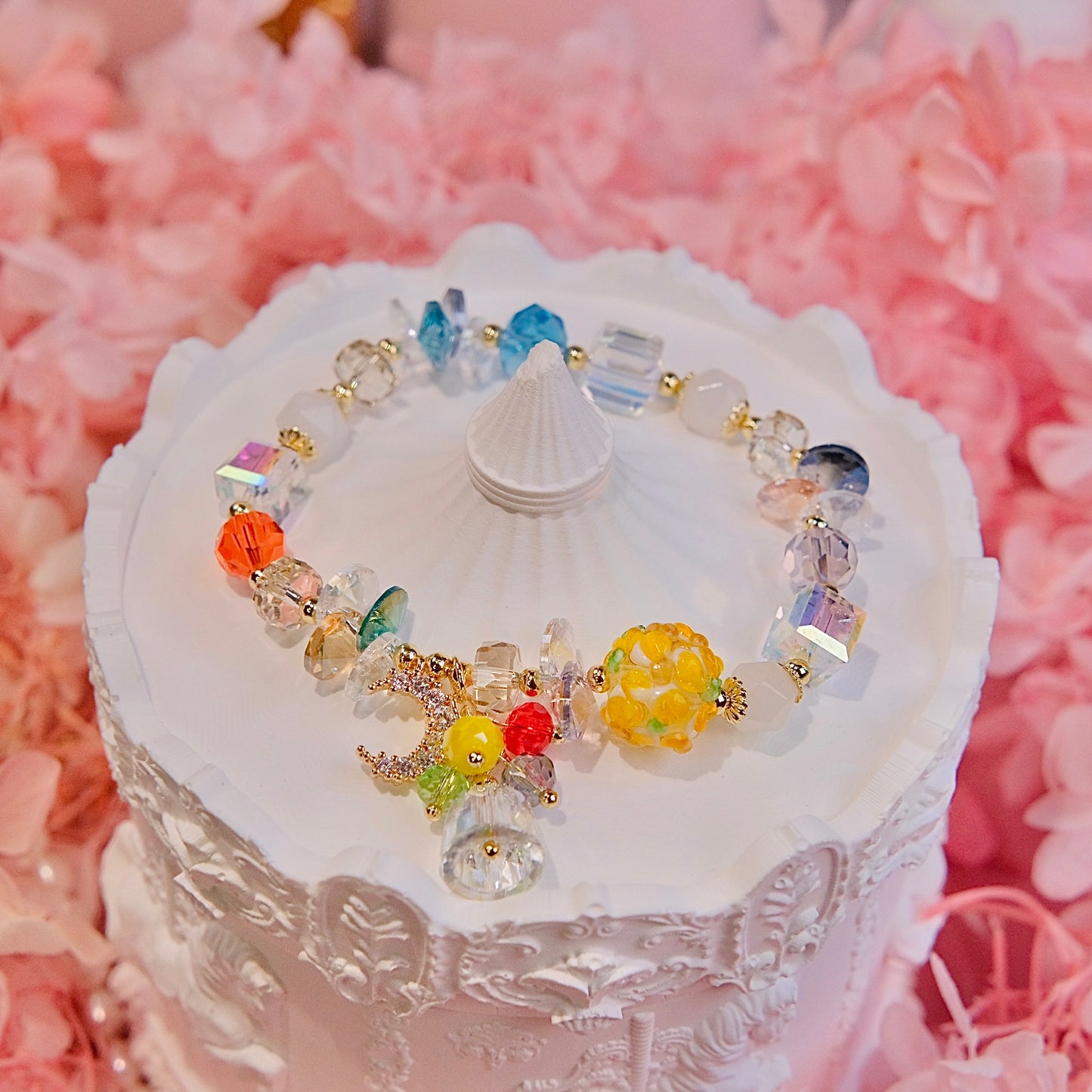 flower in summer beads bracelet Fashion women jewelry beads