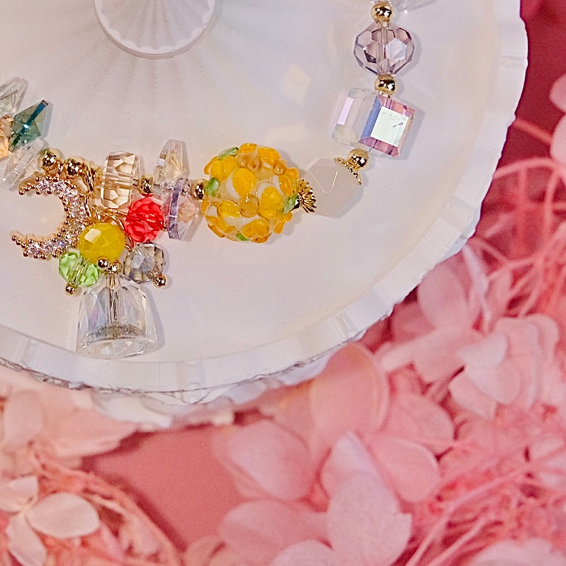 flower in summer beads bracelet Fashion women jewelry beads