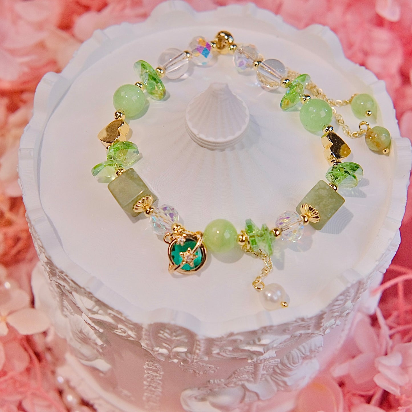 star beads bracelet Fashion women jewelry beads handmade Mixed glass beads Bracelet dailyjewelryannie