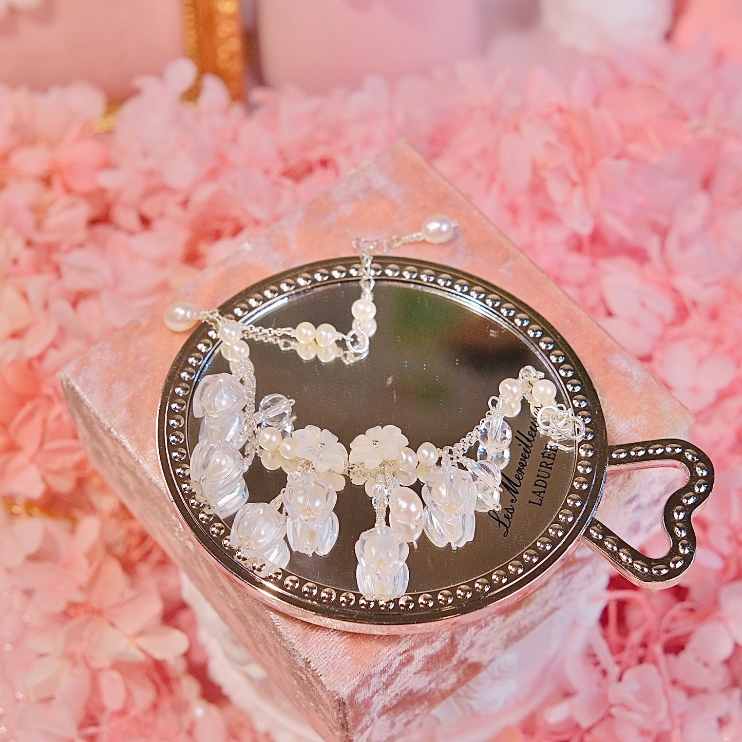 white lily of the valley bracelet handmade pearl Bracelet Fashion