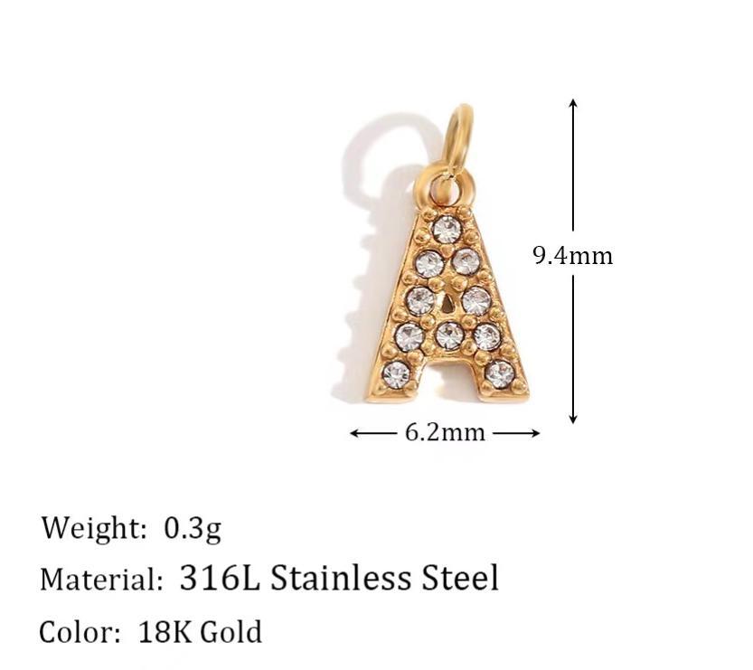 Personaized Intial Charm necklace Choker