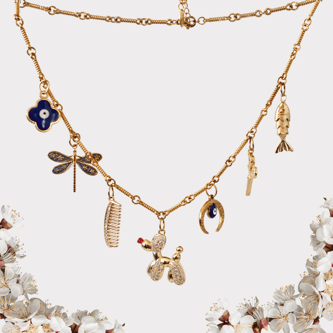 Customized Twisted Rope Charm Chain necklace