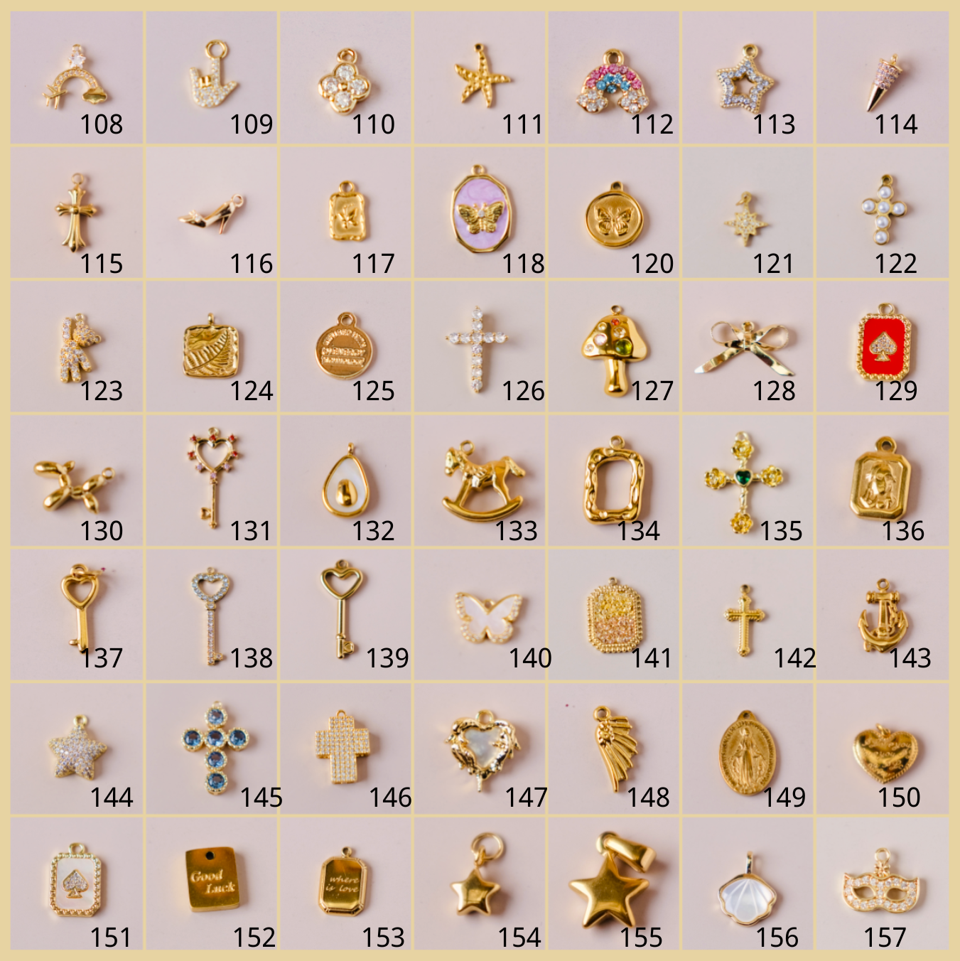 Gold ball 2 personailzed charms necklace