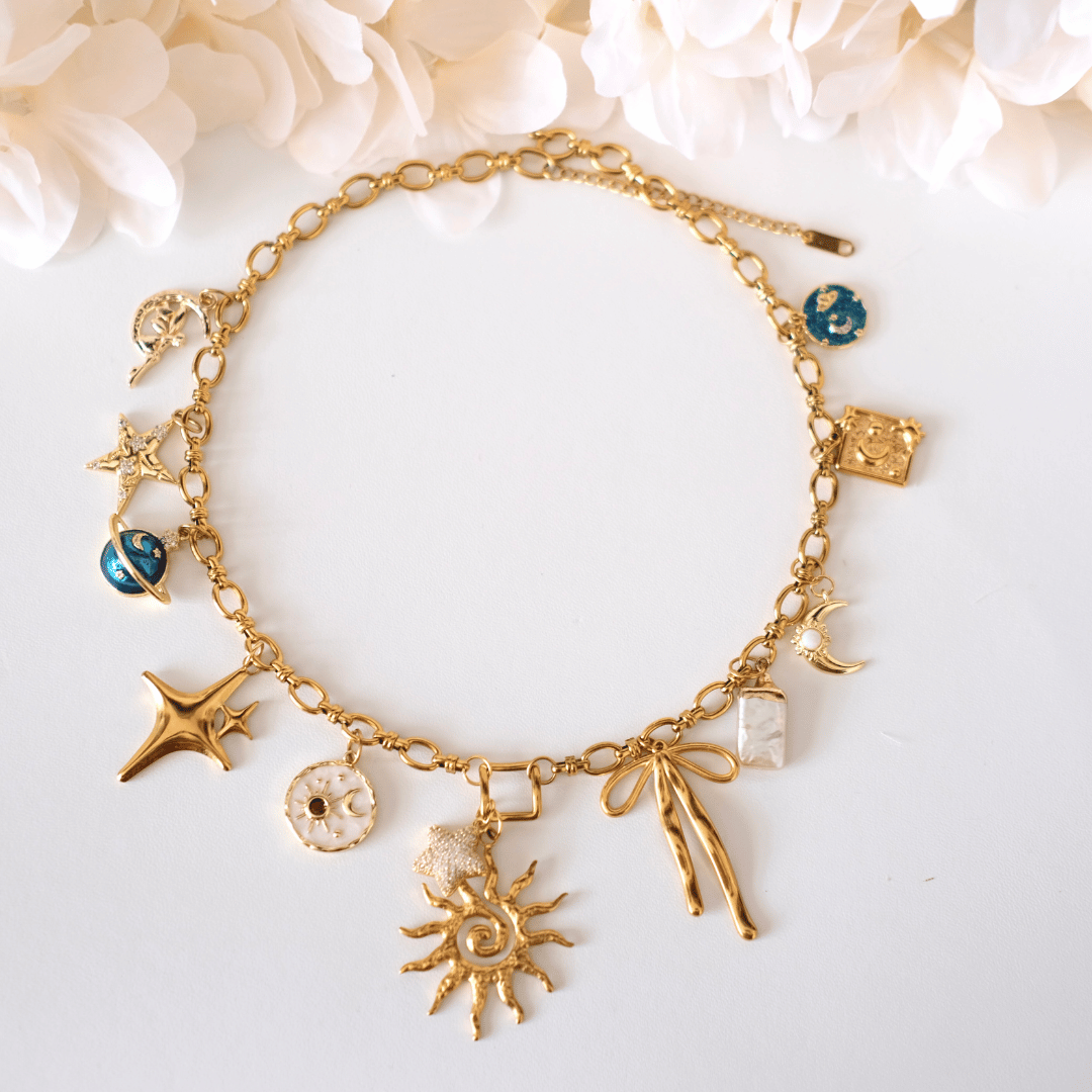 PRE-MADE Handmade Celestial Charm Necklace