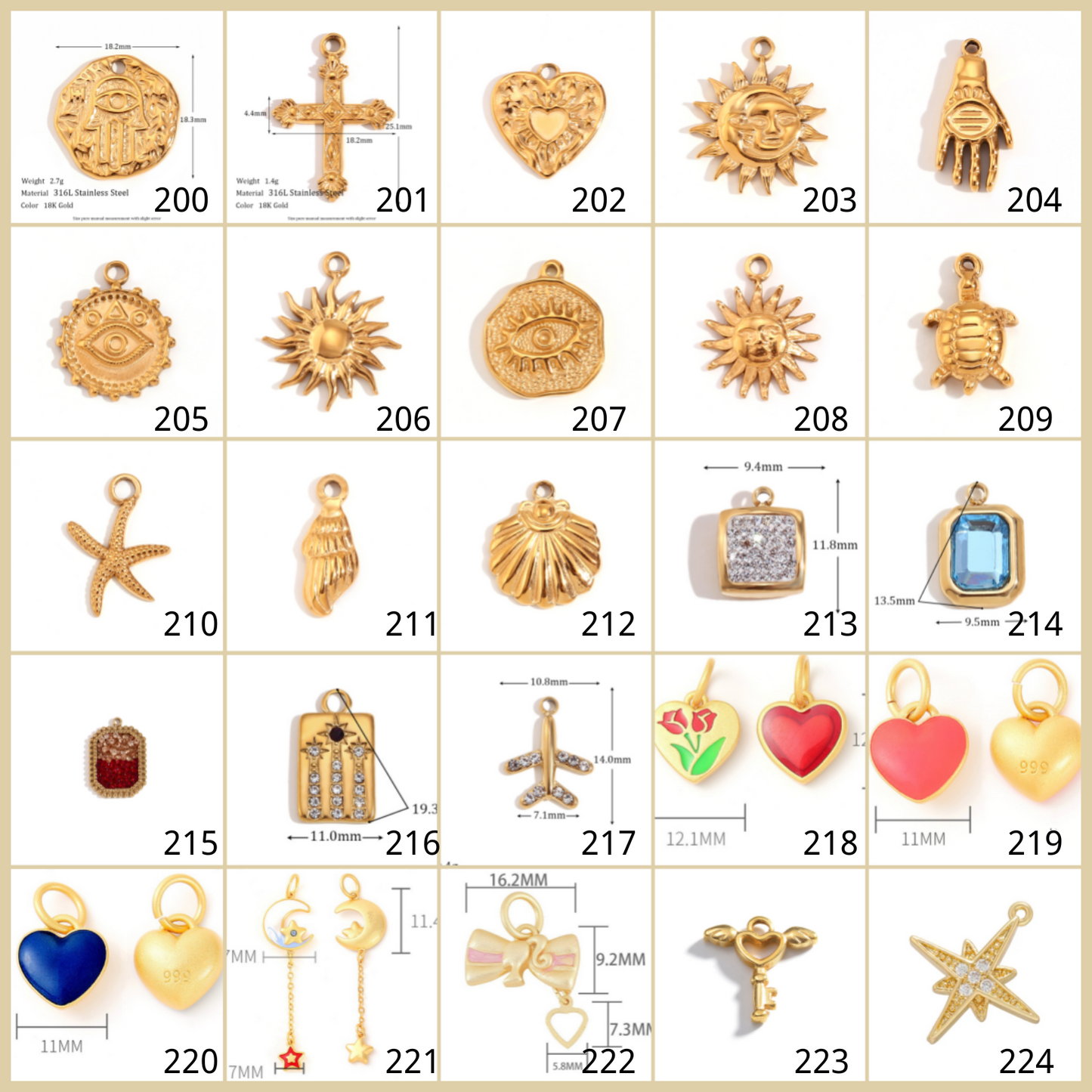Gold ball 2 personailzed charms necklace