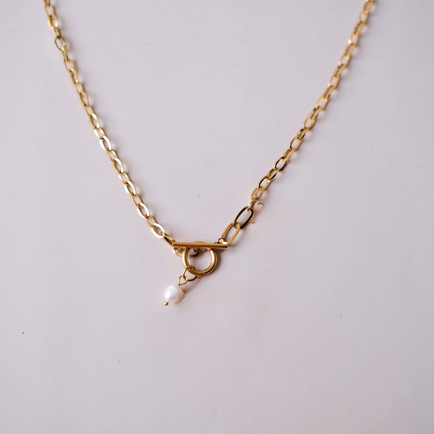 Pearl and Pesonalized Charms necklace