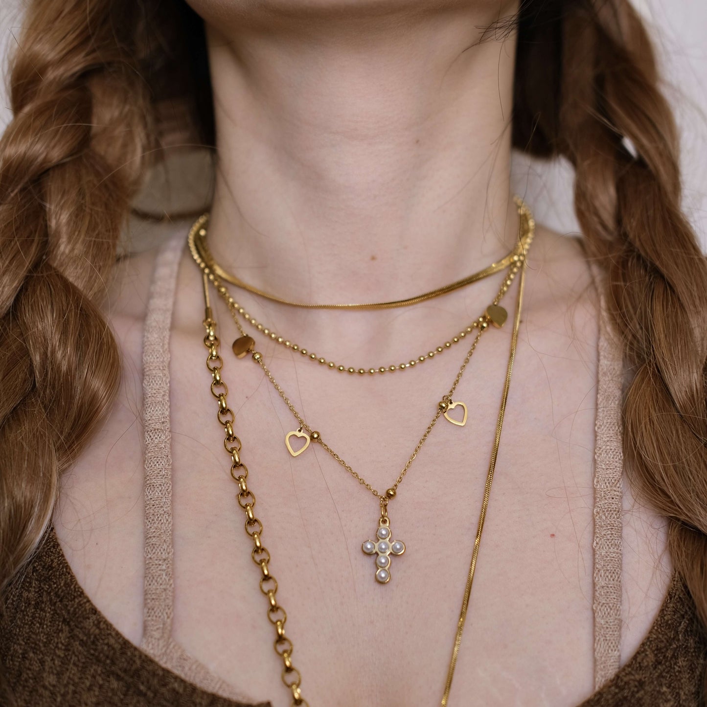 Double Layer Chain personalized necklace Choker