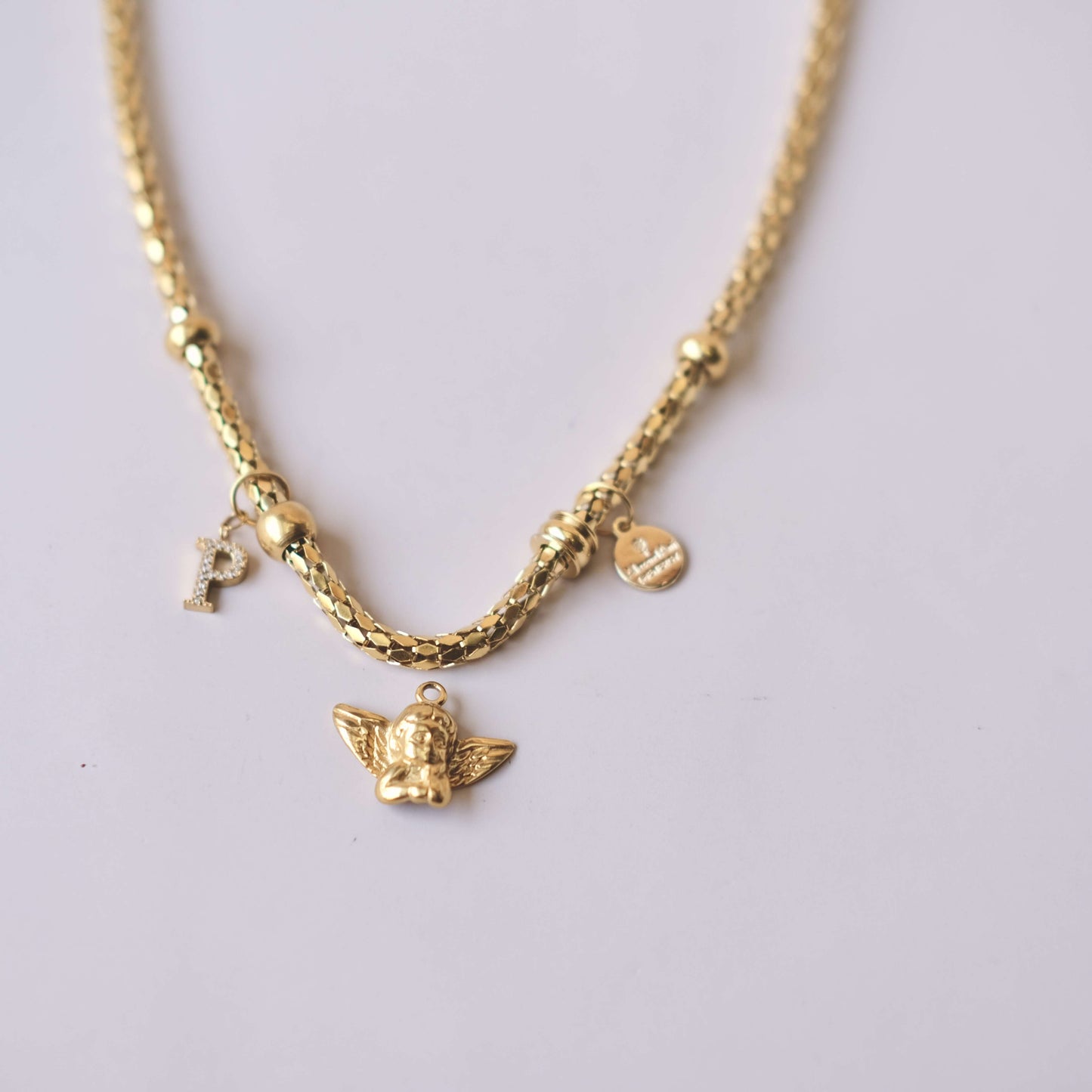 Personaized Intial Charm necklace Choker