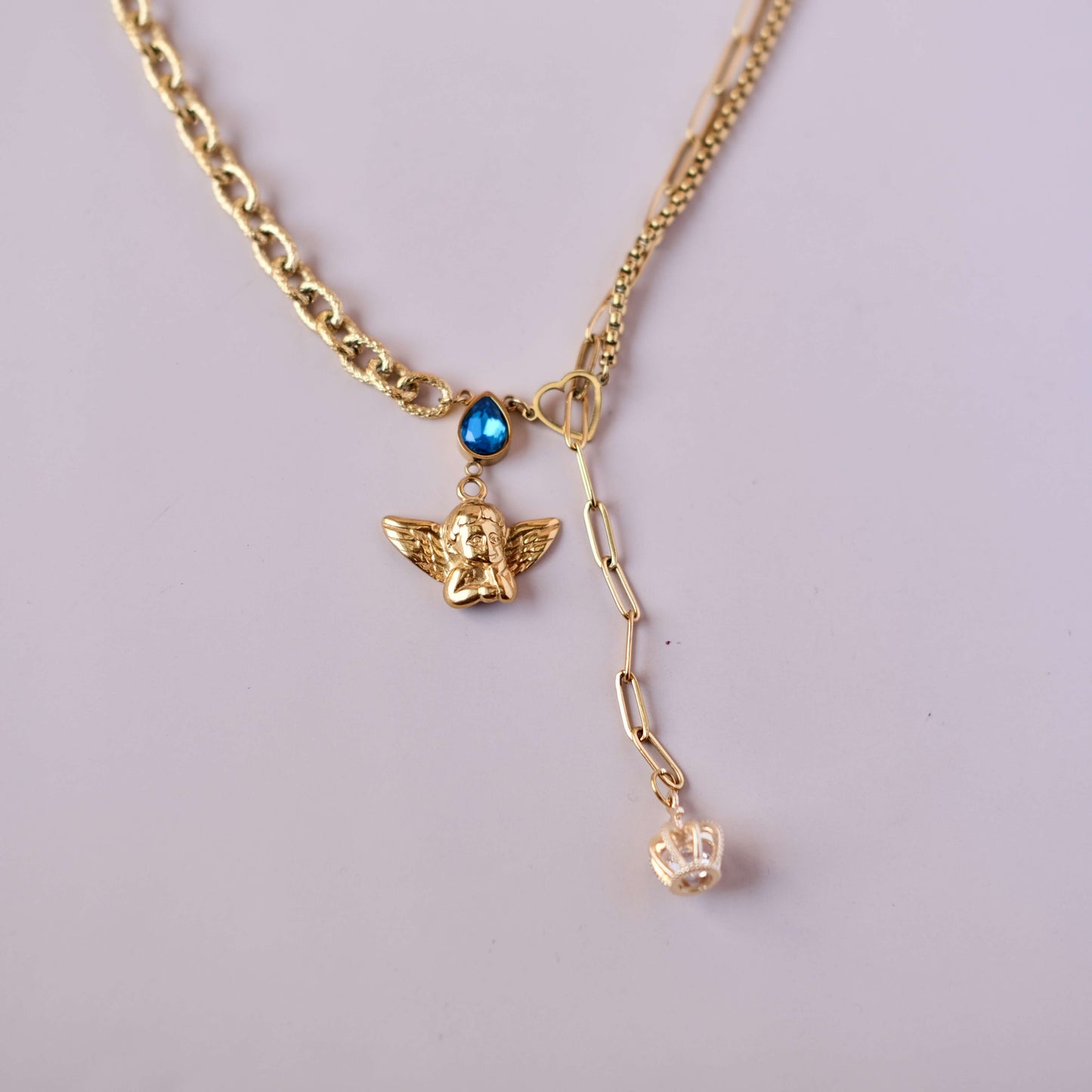 Gargantilla Collar Personalizado Circonitas Azules