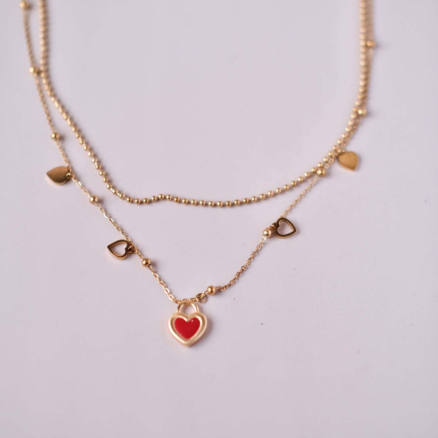 Double Layer Chain personalized necklace Choker
