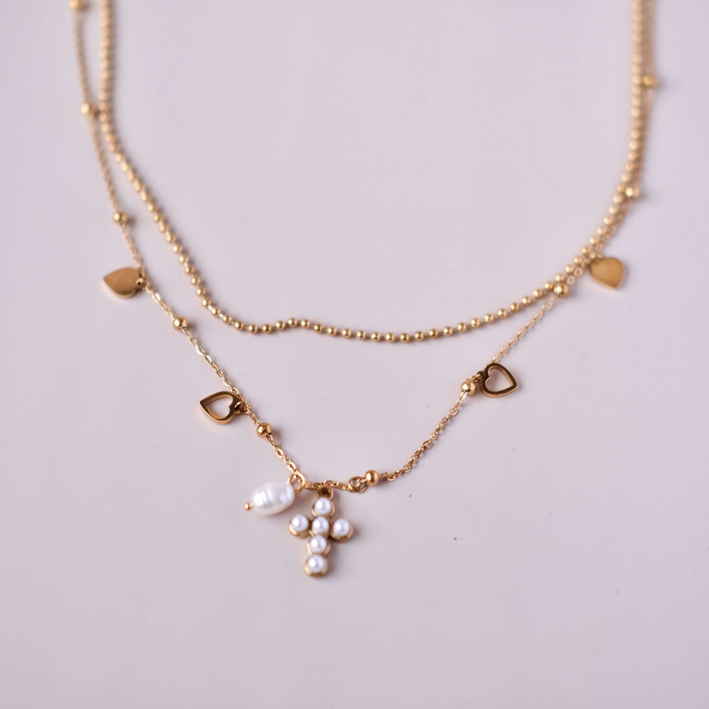 Double Layer Chain personalized necklace Choker