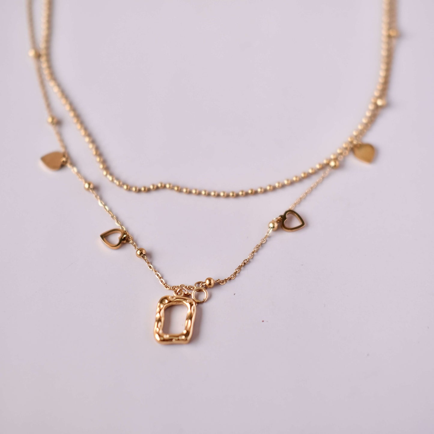 Double Layer Chain personalized necklace Choker