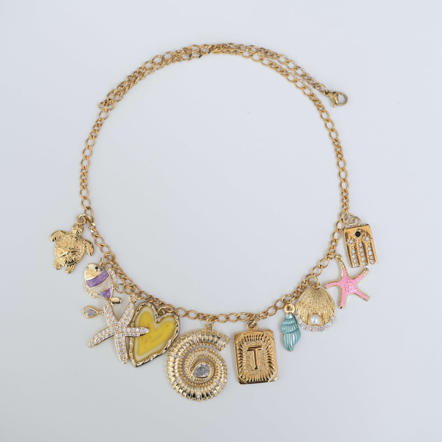 Personalized ocean shell Necklace-customization