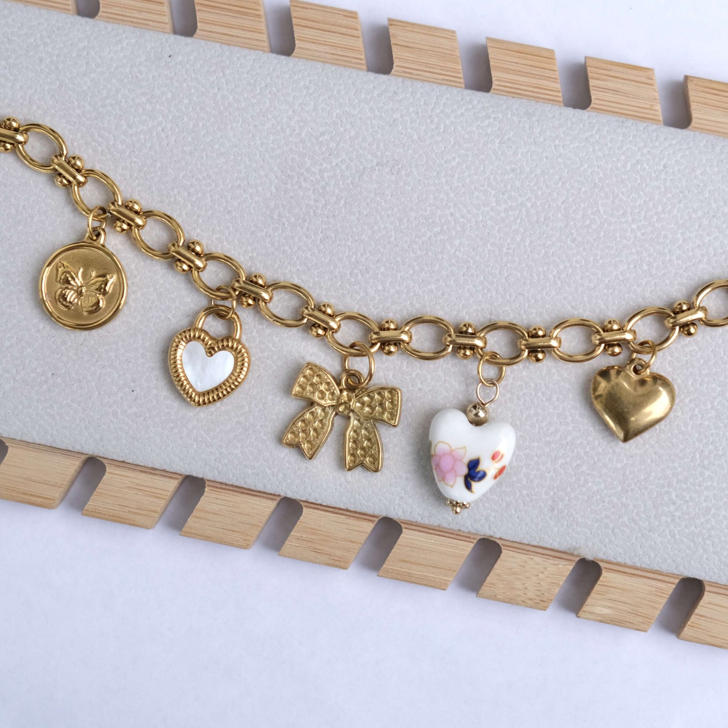 Personalized goldball with Dragonfly Charm Necklace-customization