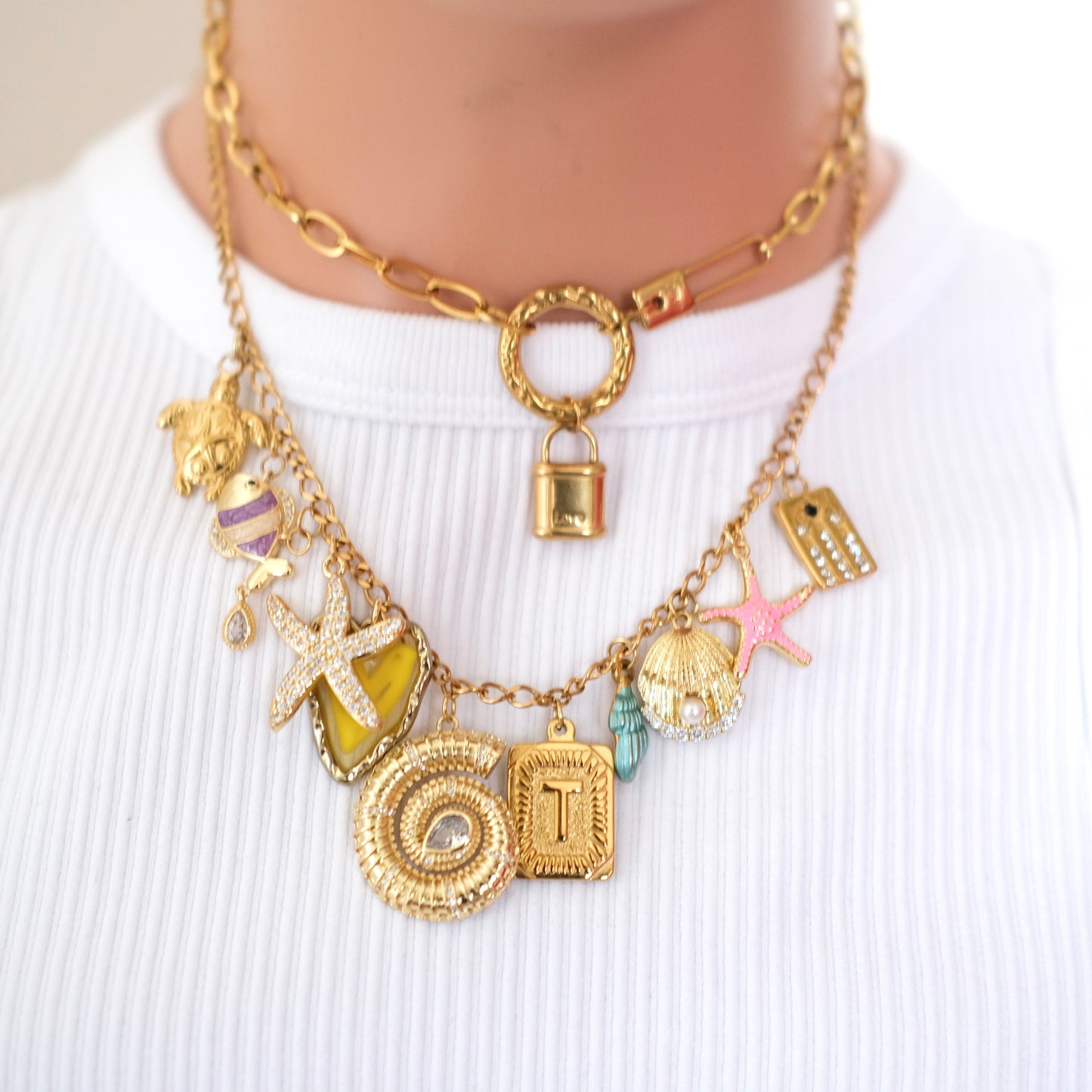 Personalized ocean shell Necklace-customization