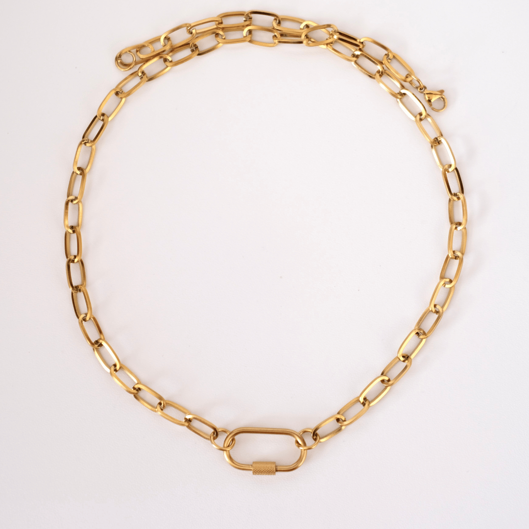 Customized CLIPPER Chain Charms necklace