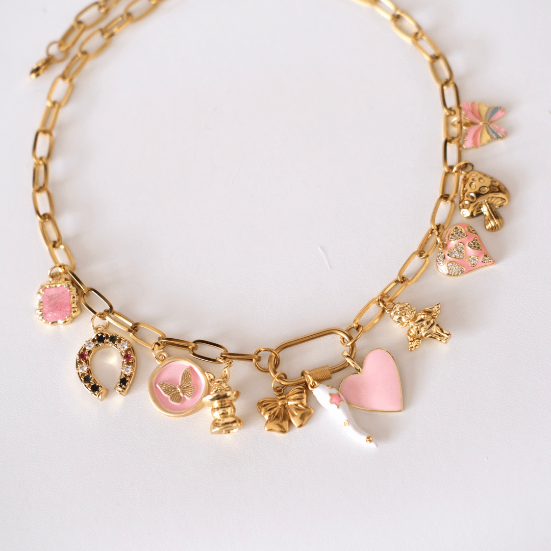 Customized CLIPPER Chain Charms necklace