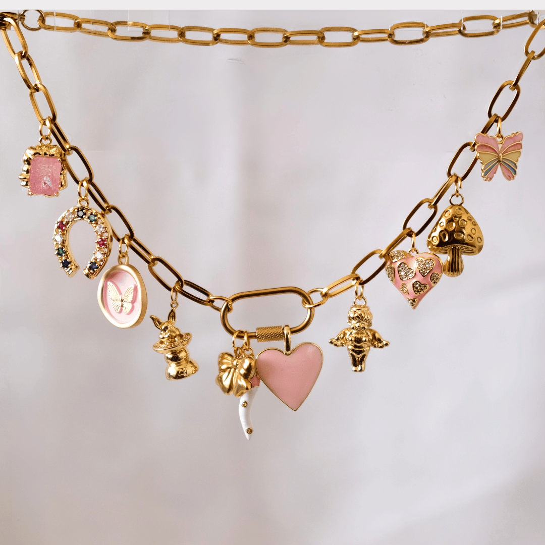 Customized CLIPPER Chain Charms necklace