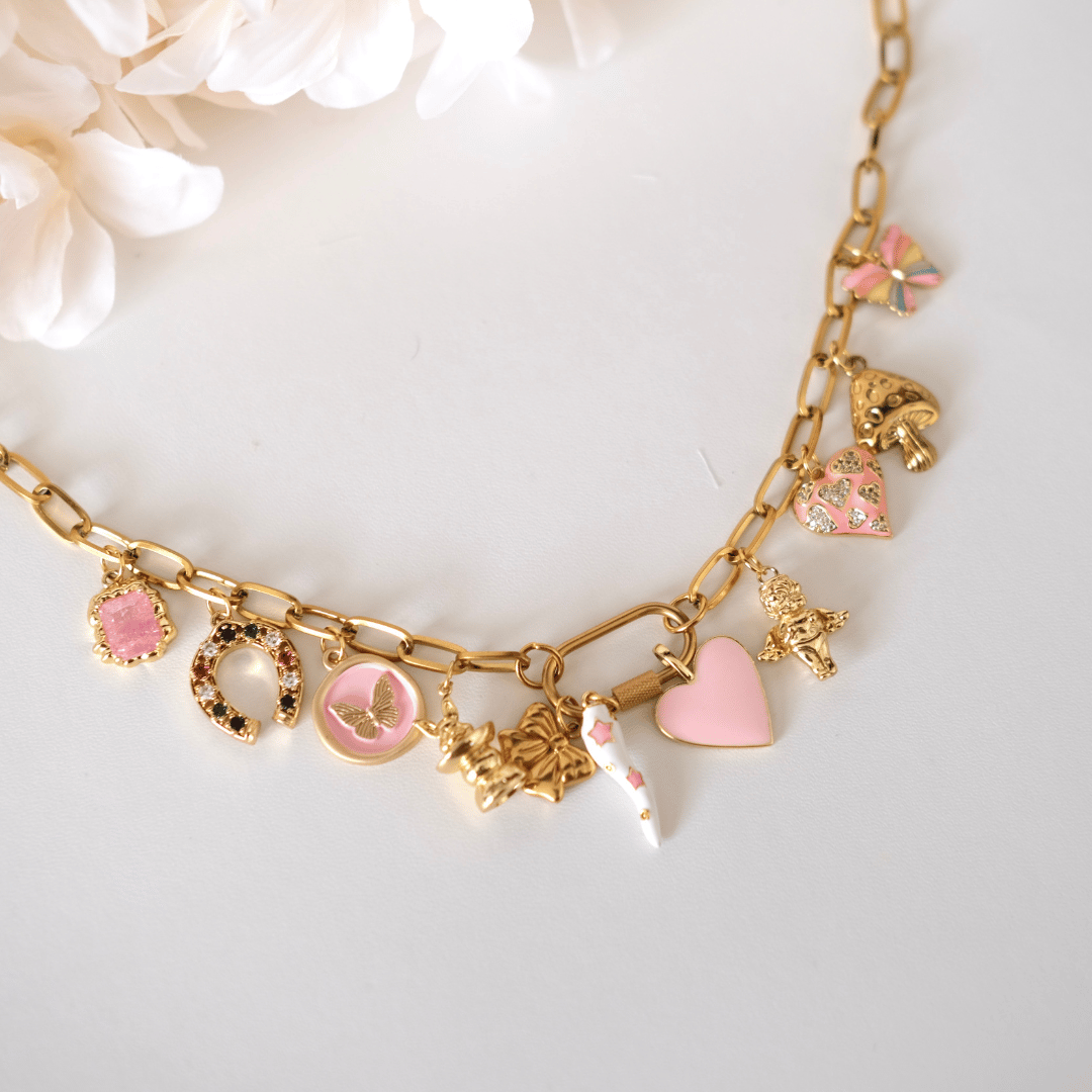 Customized CLIPPER Chain Charms necklace