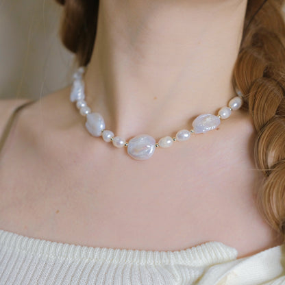 handmade freshwater baroque pearls necklace fashion woman,BEST SALE in the end of year