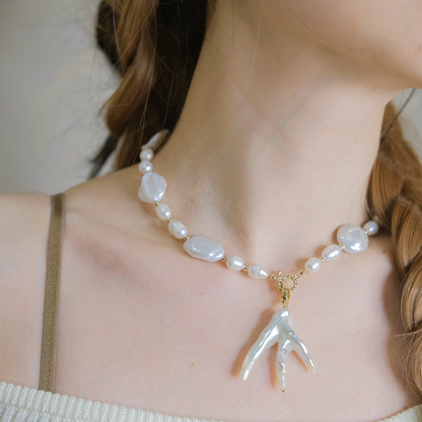 handmade freshwater baroque pearls necklace fashion woman,BEST SALE in the end of year