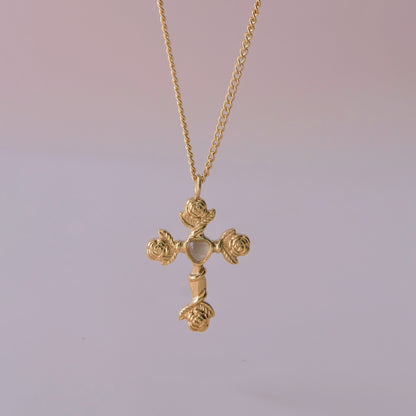 colorful baroque pearls necklace 10-11mm with Cross Necklace fashion woman jewelry