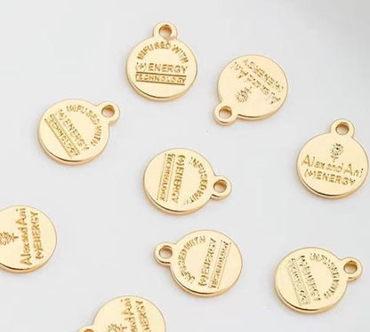 Round Bar charms pendant