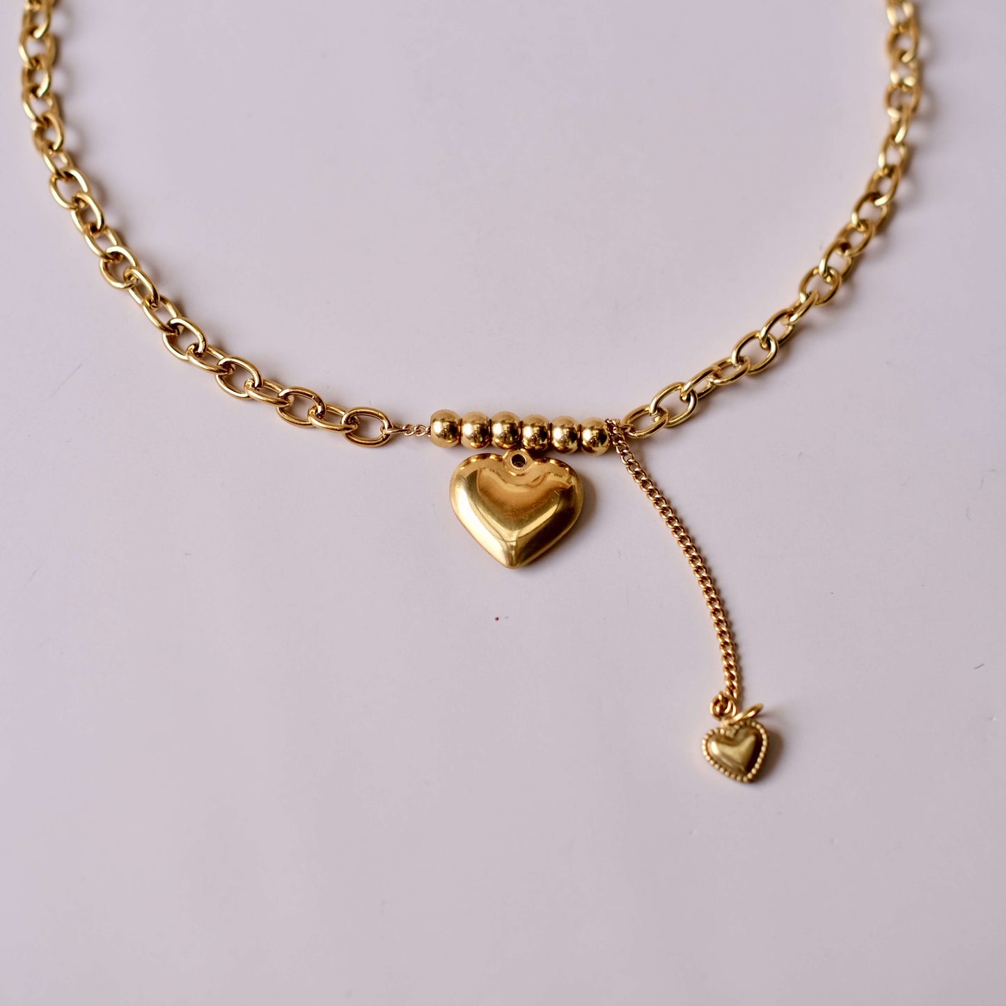 gold Heart interchangeable Charm Pendant colllection