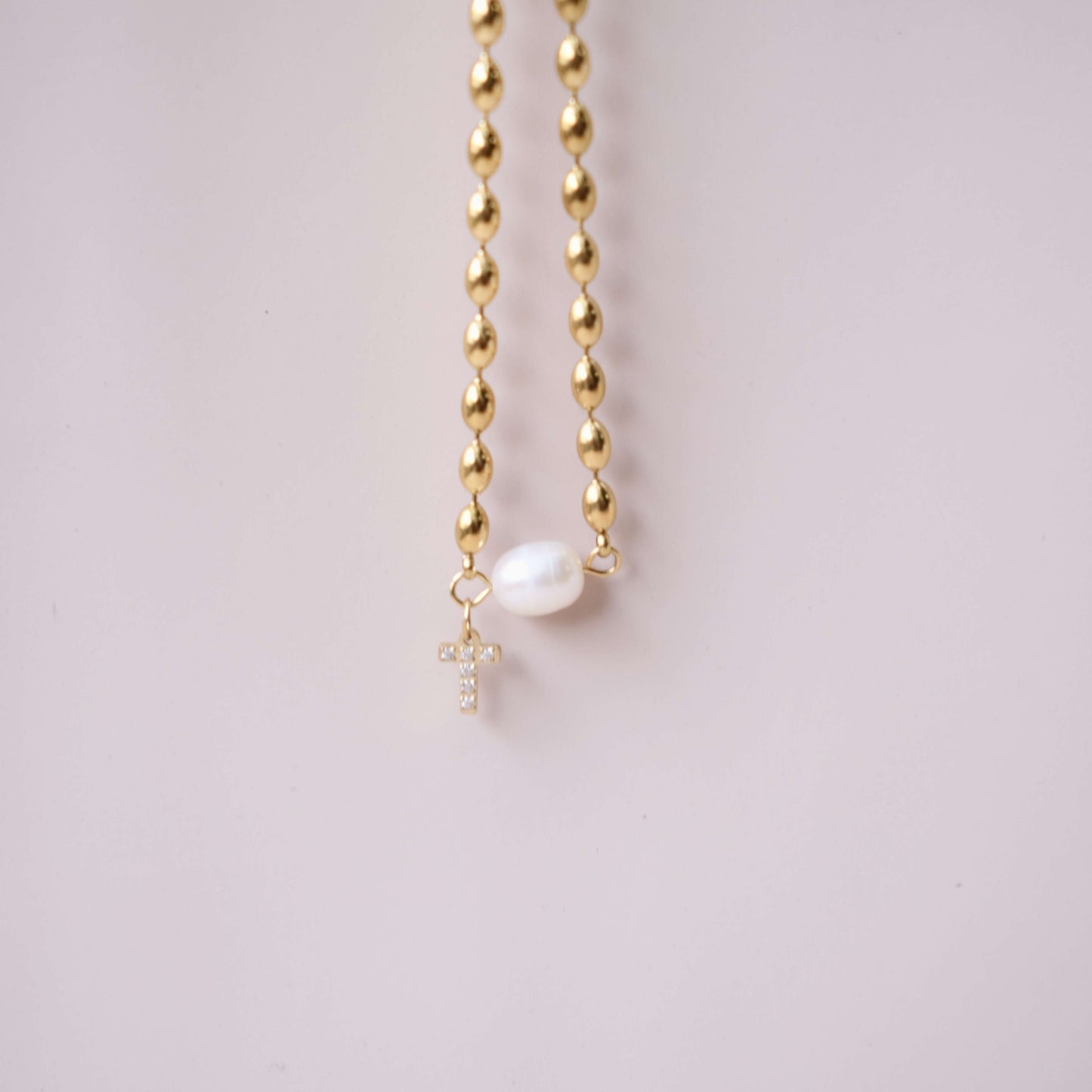 Cadena única de perlas de agua dulce con collar de estilo inicial personalizado Gargantilla
