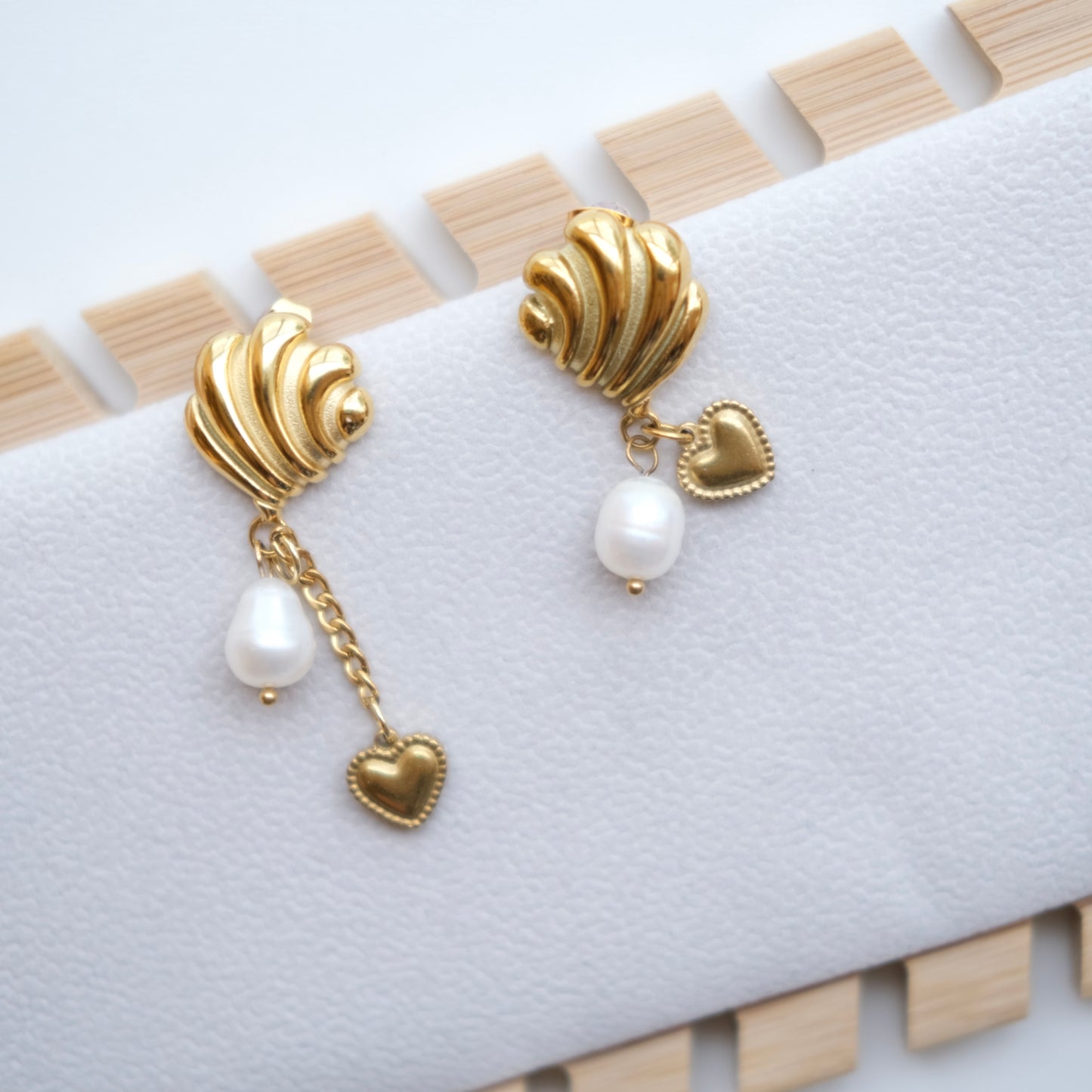 Personalized Gold Heart and Charm Multi-Layer Necklace -customization
